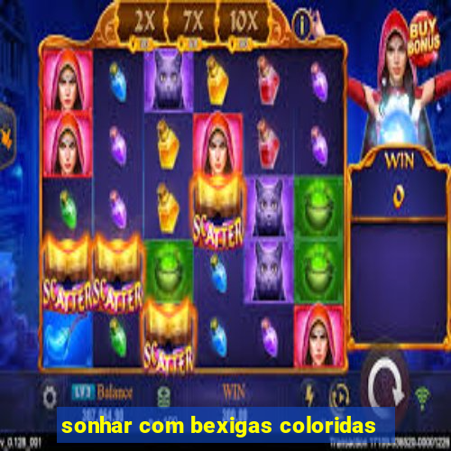 sonhar com bexigas coloridas